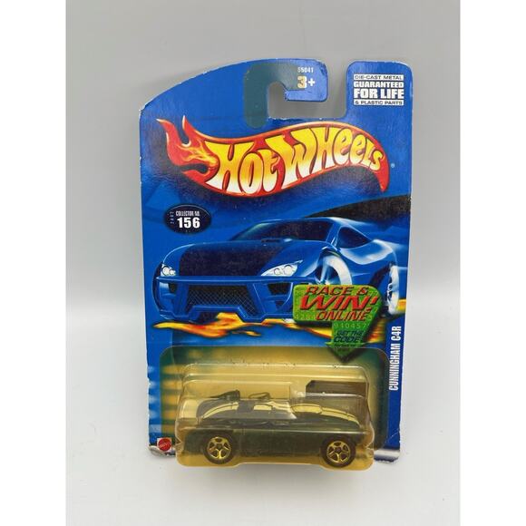 2002 Hot Wheels Collector #156 Cunningham C4r Blue W/chrome 5 Spoke Wheels China - Picture 1 of 6